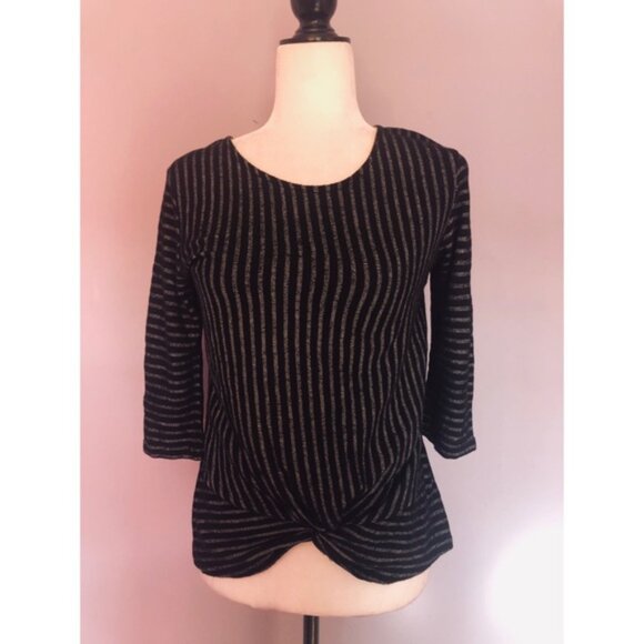 Anthropologie W5 concepts black & grey blouse - Picture 3 of 5